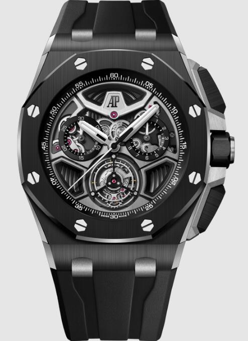 Review 26622CE.OO.D002CA.01 Audemars Piguet Royal Oak Offshore Flying Tourbillon Chronograph Ceramic replica watch